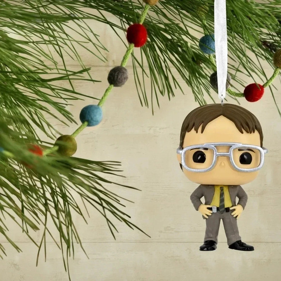 NEW Hallmark THE OFFICE - Dwight Schrute  - FUNKO POP! Fun Christmas Ornament - Picture 2 of 10